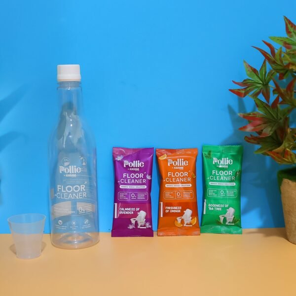 04_d78f4a59-b0bc-4765-8899-f1f3e08141c5.jpg Pollic Kadam Concentrated Floor Cleaner Refill Kit with Reusable Measuring Bottle