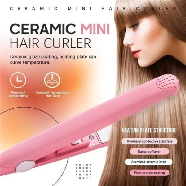 Beauty and Personal Care Professional Ceramic Plate Mini Hair Styler