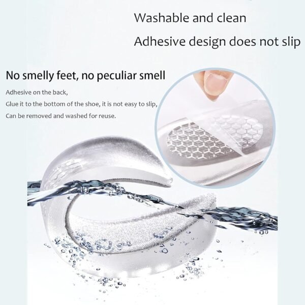 04_dbeb9a9b-246a-4220-887e-19124e6a5f4d.jpg 1 Pairs Silicone Heel Pads, Shoes Insole (12×7×2 Cm)