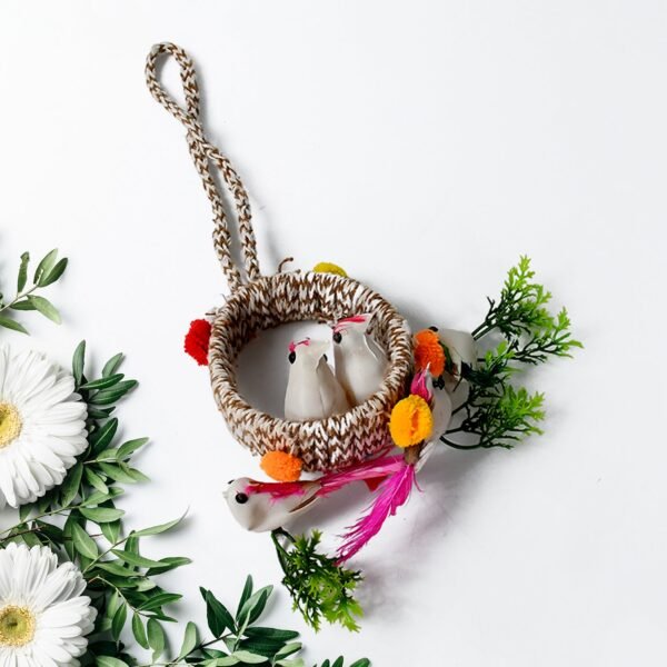 04_dc24ab0c-9e95-487b-ae75-1f9ae830d6e7.jpg Artificial Bird Nest Wall Hanging Home Decor Showpiece (1 Pc, Mix Color)