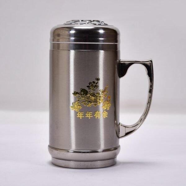 DOUBLE STAINLESS STEEL MUG BOTTLE FOR TRAVEL, HOME, OFFICE, SCHOOL 400ML, Tumbler