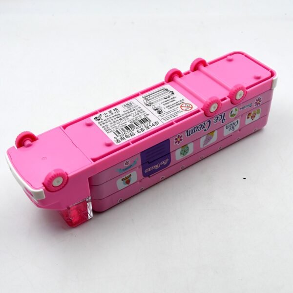 Double Decker Magic Truck Compass Multi Level Metal Pencil Case