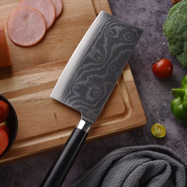 Stainless Steel Chef Damascus Cleaver Vegetable Knife (12 Inch)