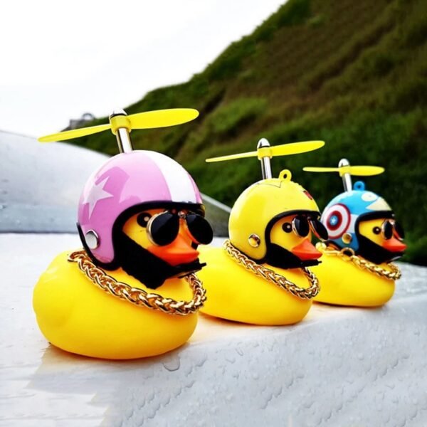 04_df9f0d28-188e-44e5-8313-79d142e8cd20.jpg Beautiful Duck Car Ornaments Duck Bicycle Bell Propeller Helmet (1 Pc / Mix Design)