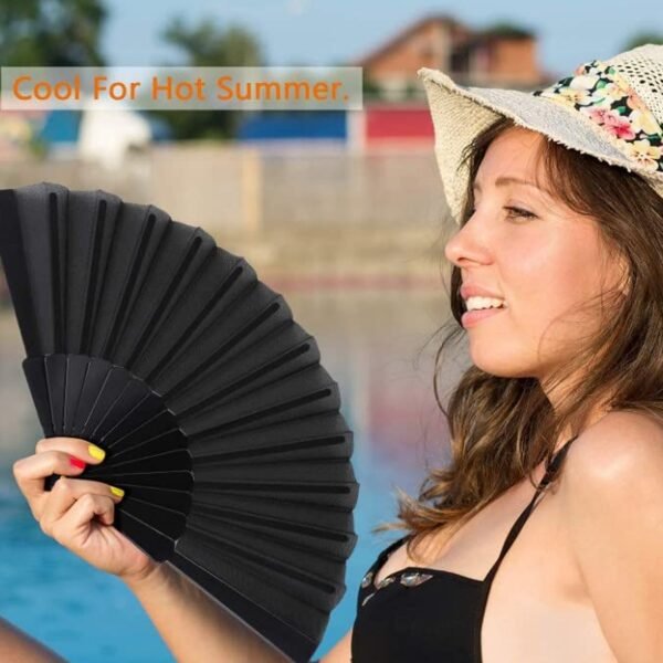 Folding Handheld Pretty Hand Fan Wedding Party Accessory Pocket Sized Fan (1 Pc)