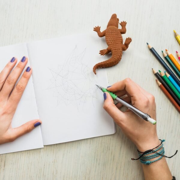 CROCODILE SHAPED ERASERS ANIMAL ERASERS FOR KIDS