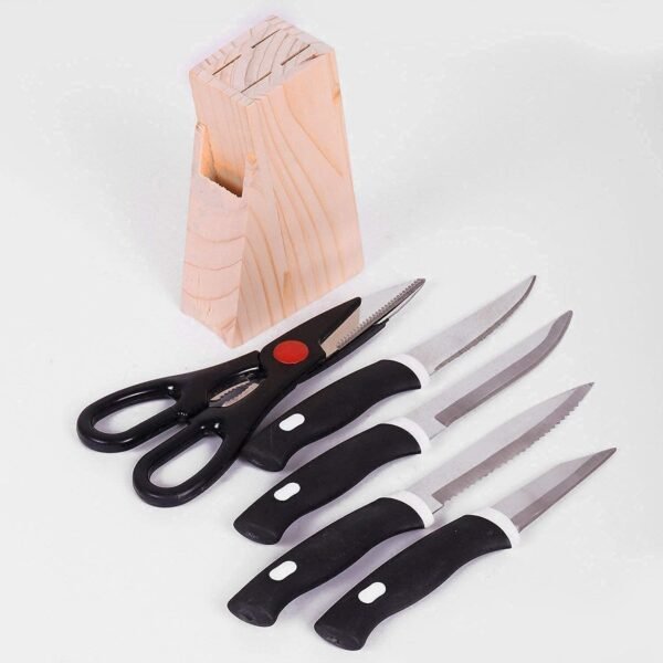 04_e0b352b7-aff8-49c9-ab5f-097fc4c9d265.jpg Kitchen Knife Set with Wooden Block and Scissors, Chhari (5 pcs, Black)