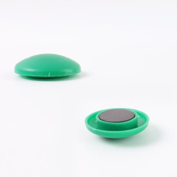 Green Board Magnets Circular Plastic Buttons (1 Pc)