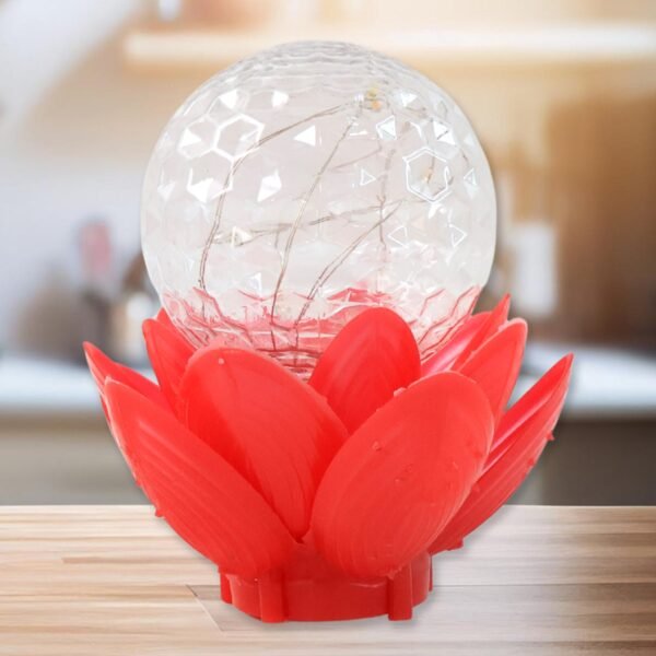 04_e3b06089-e3dc-4ff0-ac0d-9b7c024337fe.jpg Crystal Ball Lotus LED Decorative Light (1 Pc)
