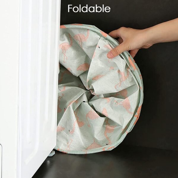 Durable Collapsible Laundry Storage Bag with Handles  for Dirty Laundry