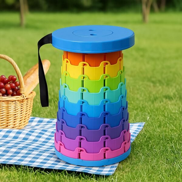 Portable Telescopic Folding Stool (1 Pc)