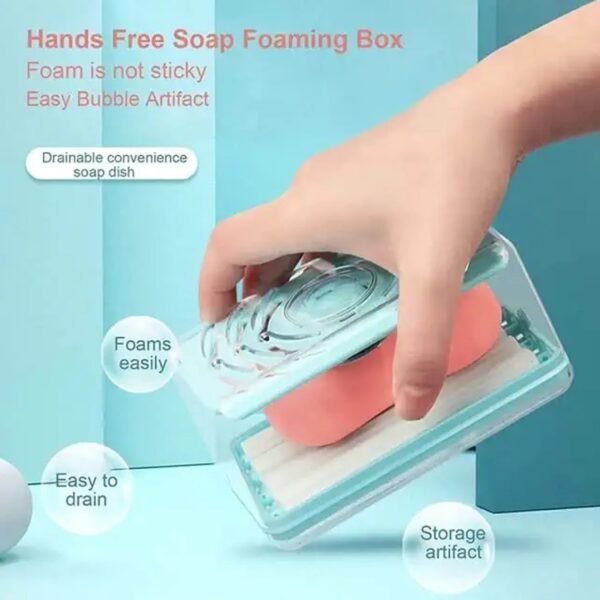 2-in-1 Portable Soap Dish & Dispenser – Multifunctional Soap Holder  (1 Pc)