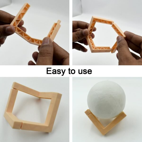 3D Moon Lamp with Color Changing Sensor Touch & Crystal Ball Stand