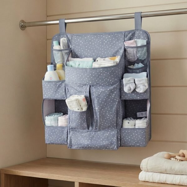 Multi-Pocket Hanging Baby Care Organizer (1 Pc)