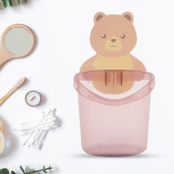Multipurpose Teddy Bear Wall Toothbrush Holder – Waterproof & Self-Adhesive