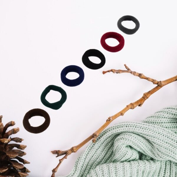 Small Ponytail Rubber Bands for Hair (Pack of 50 / Multicolour)