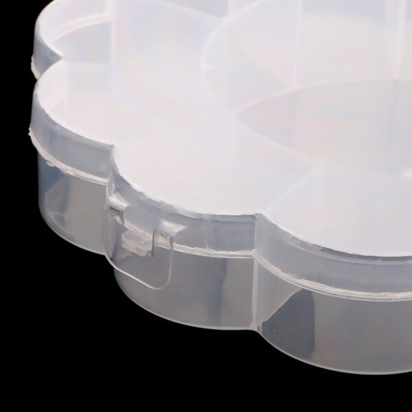 Round Compartment Plastic Storage Box (1 Pc)