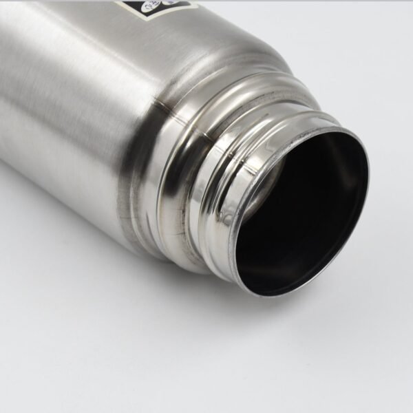 Double Wall Stainless Steel 500ml Vacuum Flask Gift Set with Two Cups (3 Pcs)