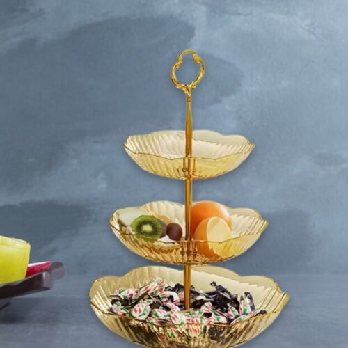 3 Layer Snack Rack, Basket Stand Holder (1 Pc)