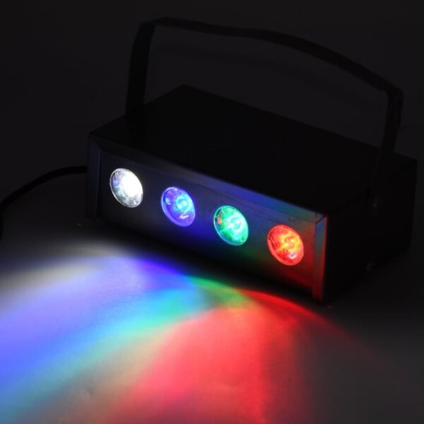 Mini Laser Projector – 4 LED RGBW Stage Light for Party & Special Effects