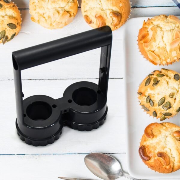 Plastic Handle Scalloped Edge Shape Cookie Cutter Biscuit Mold Cake Decoration Tools