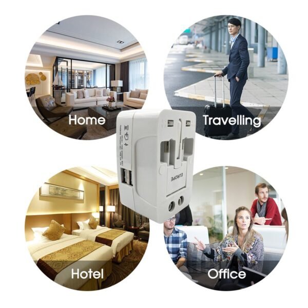 All-in-One Universal Worldwide Travelling AC Adaptor Plug (1 Pc)