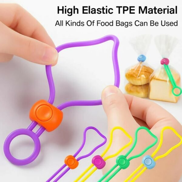 04_food-clip.jpg Reusable Silicone Food Bag Sealing Clips with Lock for Kitchen Storage ( 3 Pc)