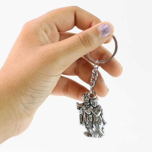 04_keychain_b8dfc9d8-aaa6-4d8c-9981-e9d16a23fd26.jpg Radha Krishna Metal Keychain (1 Pc)