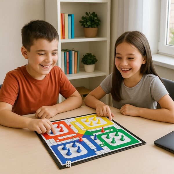 04_ludo.jpg Pocket Ludo Travel Board Game - (1 Set)