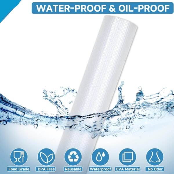 Transparent Plastic Fridge Mat 45 × 29 cm (1 Pc)