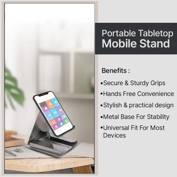 Premium Small Desktop Mobile Phone Stand Holder for Smartphones (1 Pc)