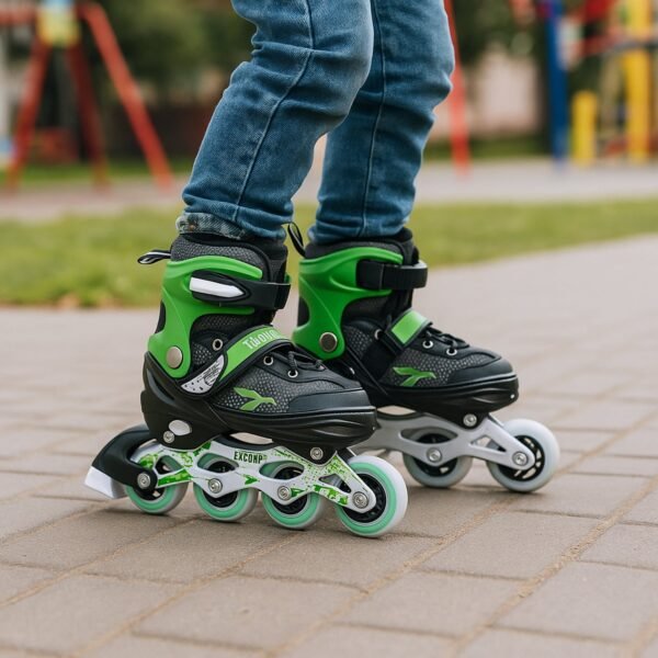 Professional Adjustable Inline Skates for Kids and Adults (Large / 1 Pair)