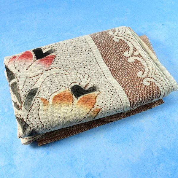 Floral Sofa Seat Runner Protector - (1 Pc / 134x28 Inch)