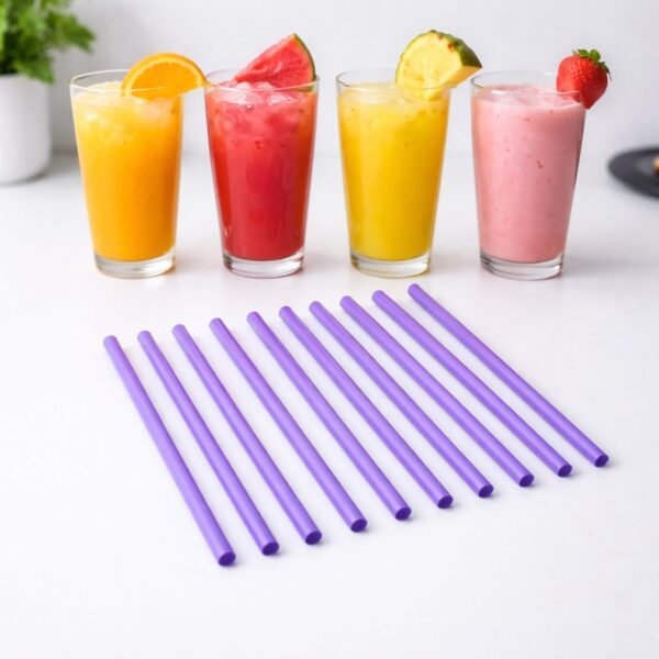 04_straw.jpg Reusable Plastic Drinking Straws Pack of 10