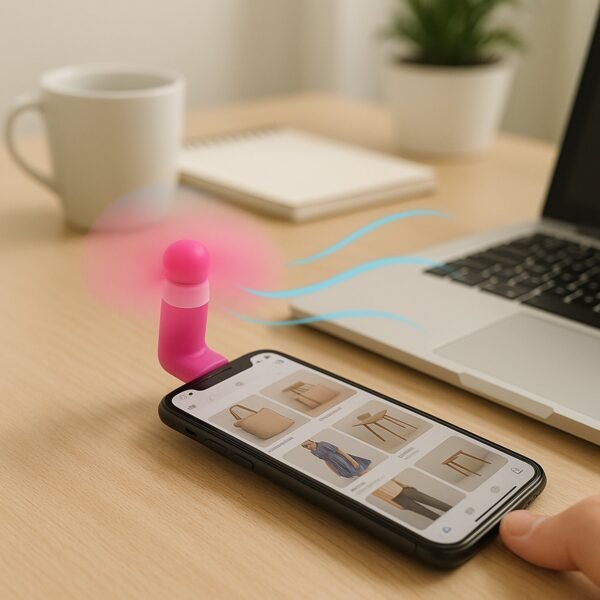 Mini Mobile Phone Cooling Fan - (1 Pc)