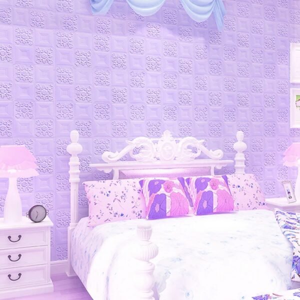 Wallpaper 3D Foam Wallpaper Sticker Panels (70 x 70 Cm / 1 Pc)