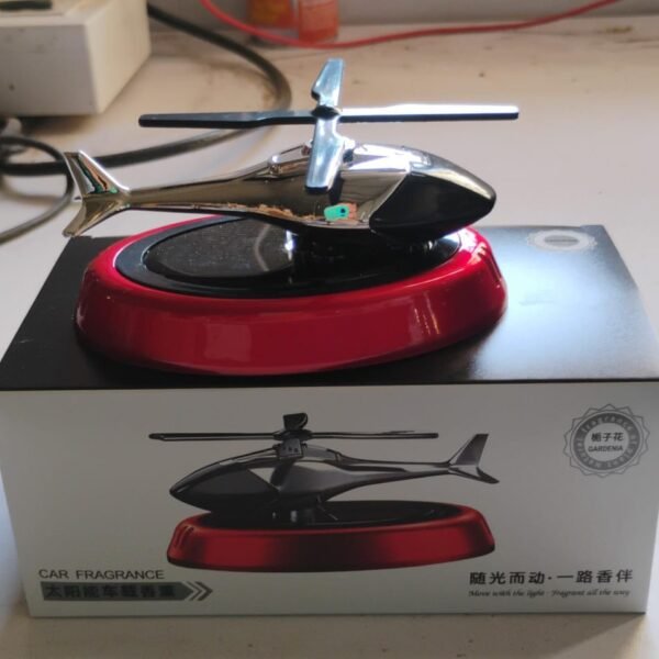 Solar-Powered Rotating Helicopter Car Air Freshener