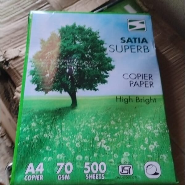 A4 Size High Bright Copier Paper – 70 GSM – Pack of 500 Sheets