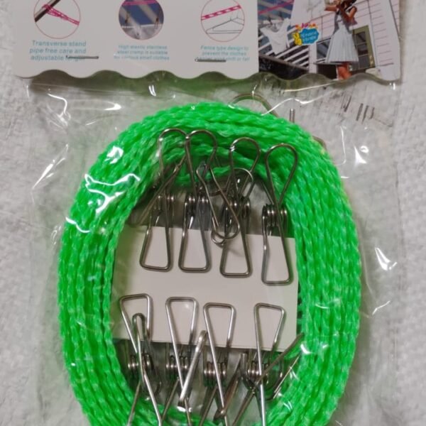 Stainless Steel Clothes pegs with One Rope