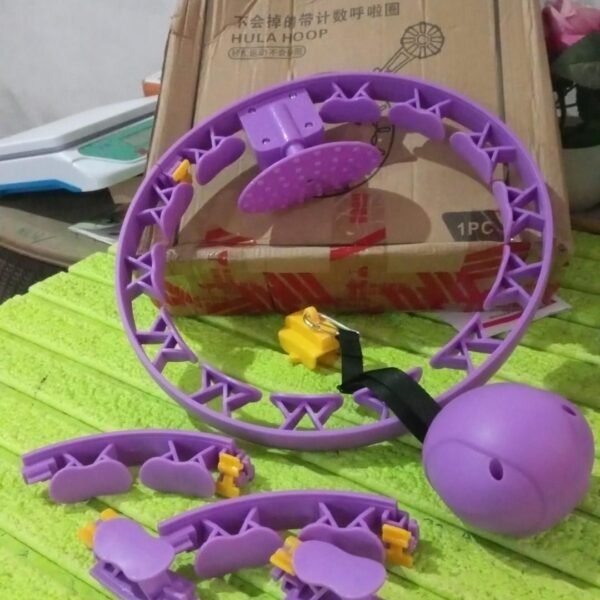 04fa5d39-8df4-4ea9-a79c-972dd9f07868.jpg Smart Fitness Hula Hoops with Ball and Intelligent Counter (1 Pc / With Brown Box)
