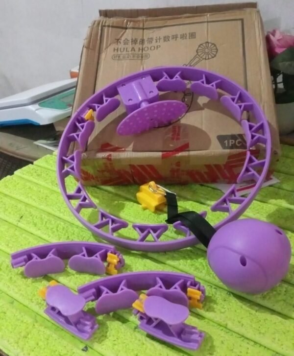 04fa5d39-8df4-4ea9-a79c-972dd9f07868.jpg Smart Fitness Hula Hoops with Ball and Intelligent Counter (1 Pc / With Brown Box)