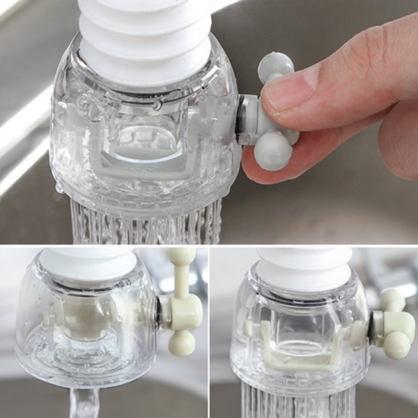 Adjustable 360° Rotating Water Faucet Extender Nozzle Saver Device