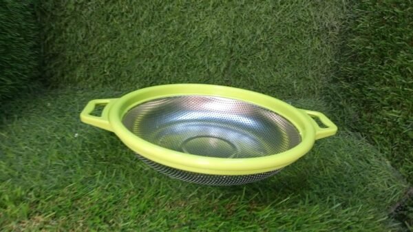 051e4b23-1d5f-4439-b526-4c23f33b7af7.jpg Stainless Steel Colander with Handle, Large Metal Green Strainer