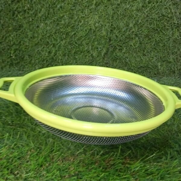 051e4b23-1d5f-4439-b526-4c23f33b7af7.jpg Stainless Steel Colander with Handle, Large Metal Green Strainer