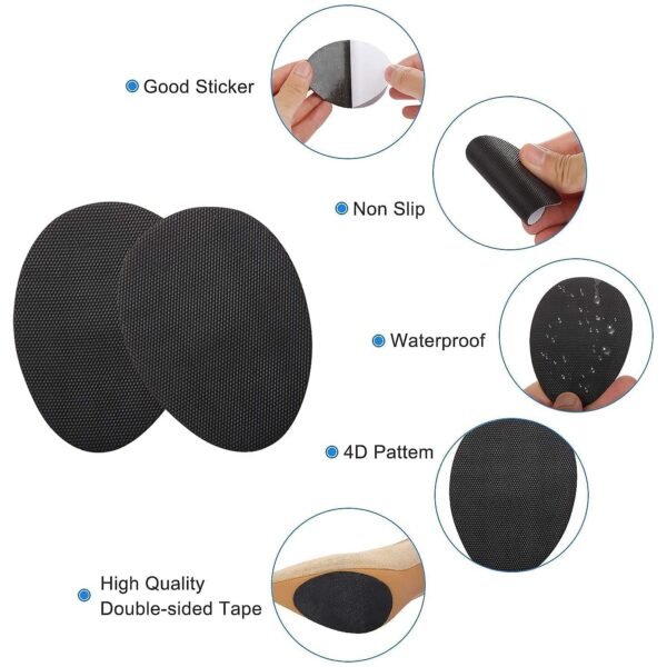 Non-Slip Shoe Pads, Rubber Shoe Sole Protector Pads,  for Ladies Shoes, High Heels
