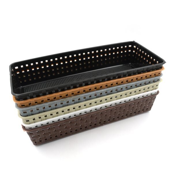 Plastic Multipurpose Desk Organizer Tray (6 Pcs Set)