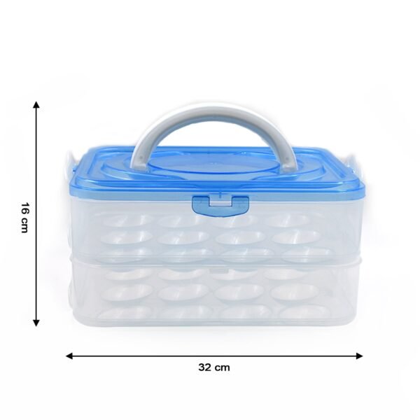 Double Layer Premium 48 Grid Egg Storage Box for Egg Storage Container