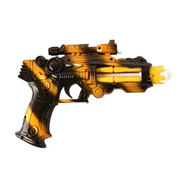 TTG LED Laser Gun Toy – Battery Operated Space Blaster Flashing Lights & (1 Set)