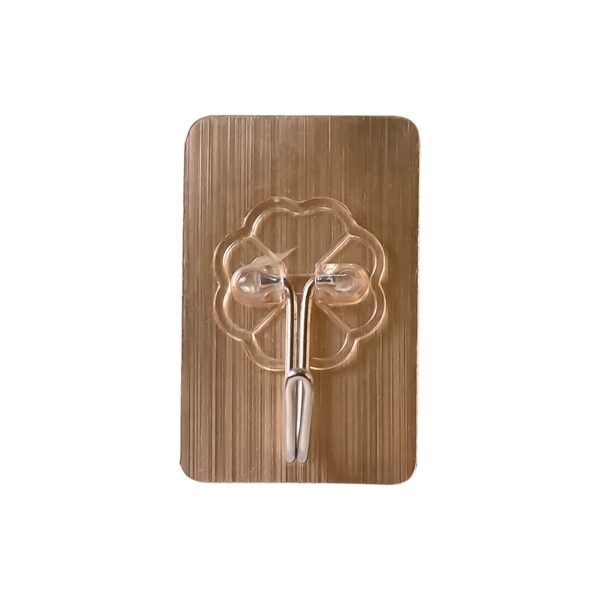 Plastic Adhesive Sticky Waterproof and Oil Proof, Wall Hook (5.5×3.5 Cm)