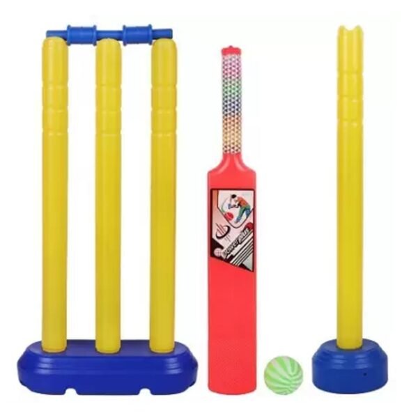 Plastic Cricket Set with Stump,Ball and Bat Kit